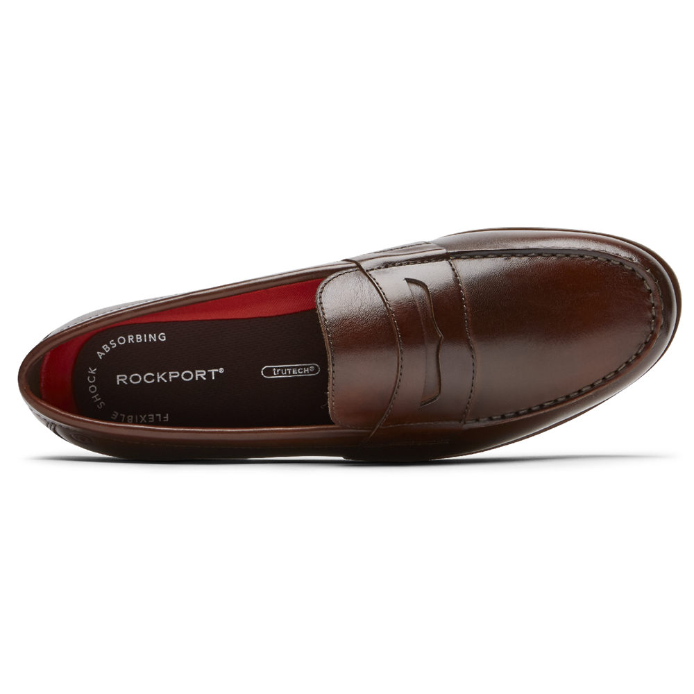 Rockport Singapore Mens Loafers - Classic Lite 2 Penny Brown - AP2759130